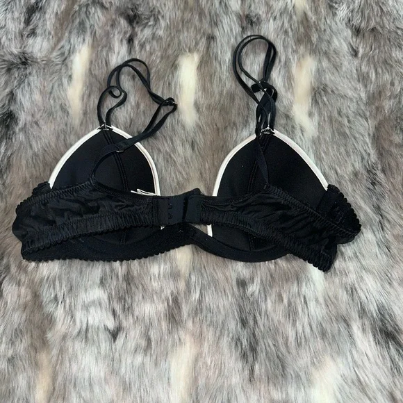 Fluer Du Mal Black white Bra sz 34B - Picture 2 of 4